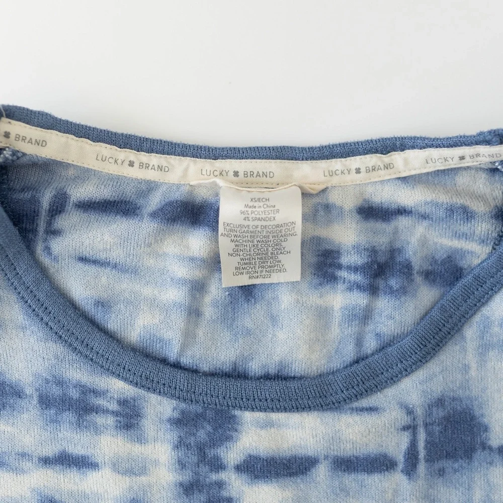 Lucky Brand 2pc Tie-Dye Lounge Wear Set Size XS - Picture 4 of 10